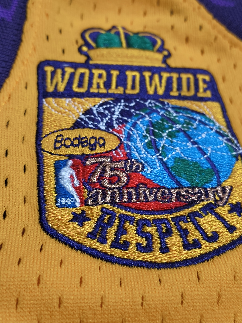 Los Angeles Lackers 75th Anniversary My Town Bodega Fashion Jersey Size Large - Picture 4 of 9